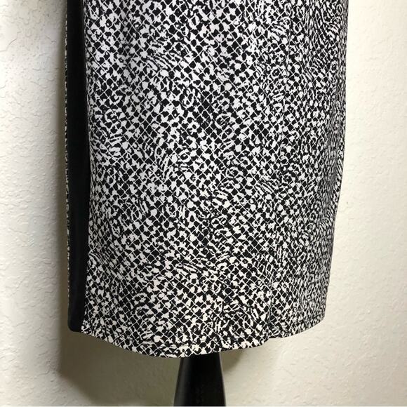 Lauren Ralph Lauren black white graphic print sheath dress size 8 - Picture 9 of 14
